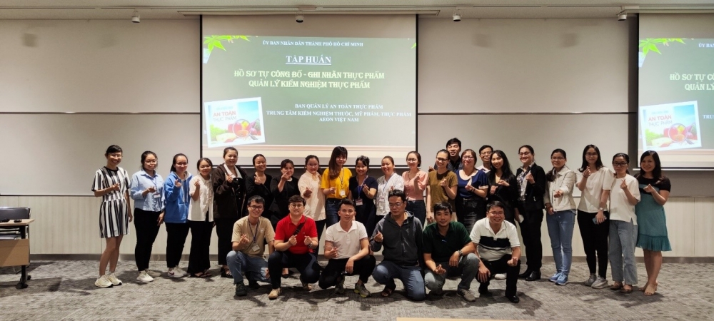 Lớp tập huấn về công bố và kiểm nghiệm thực phẩm cho các nhà cung cấp do AEON Việt Nam tổ chức năm 2022
