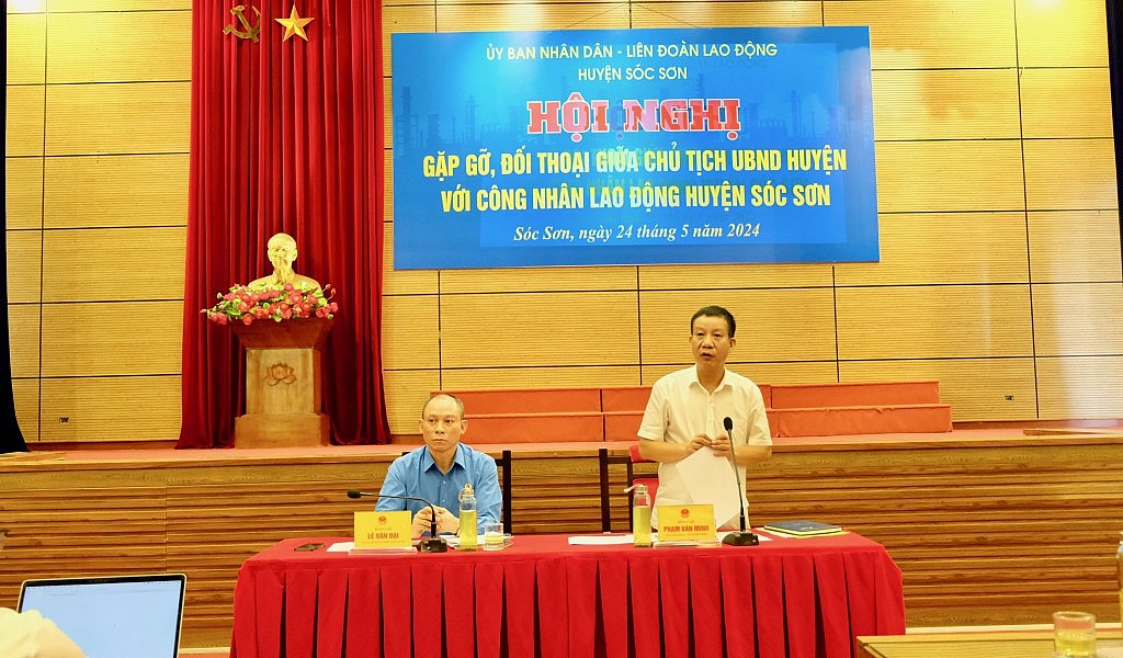 Đối thoại, giải đáp kiến nghị của công nhân, người lao động huyện Sóc Sơn