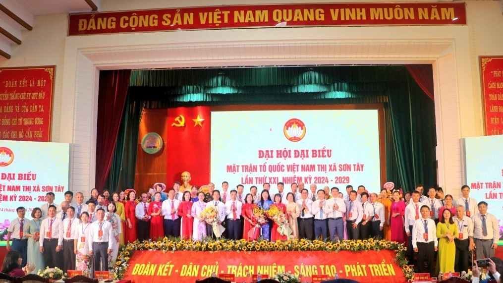 Tổ chức thành công Đại hội đại biểu MTTQ Việt Nam thị xã Sơn Tây lần thứ XXI