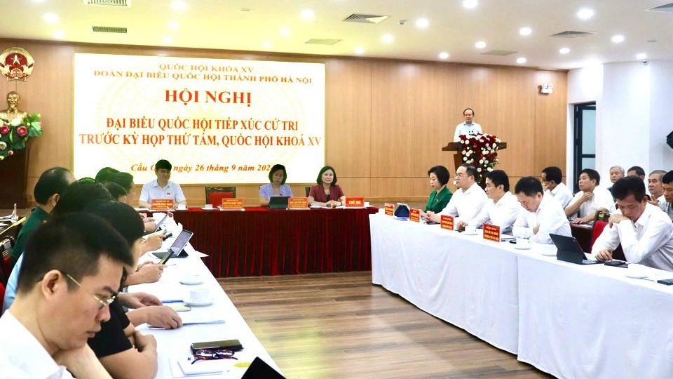 Cử tri Hà Nội kiến nghị Quốc hội sớm đánh giá việc thực hiện thí điểm mô hình chính quyền đô thị