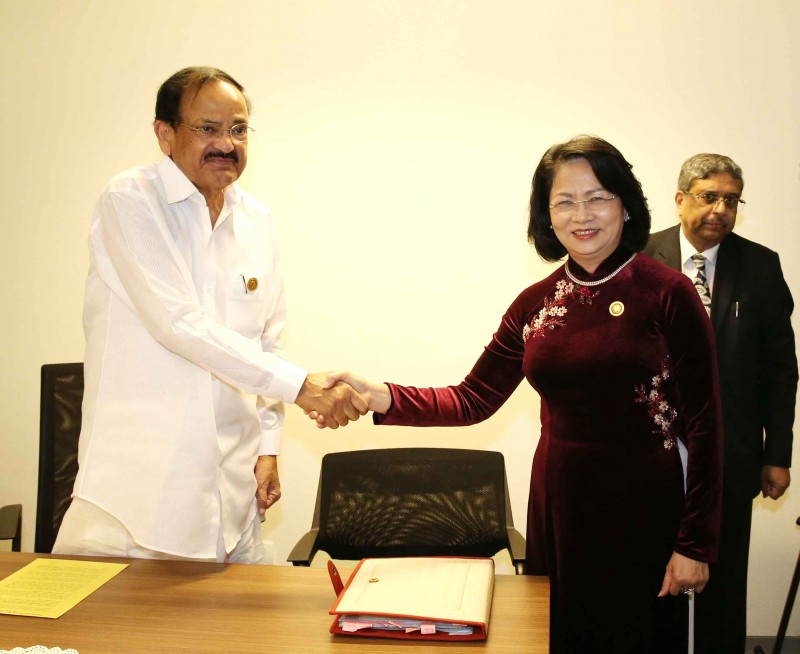 Phó Chủ tịch nước Đặng Thị Ngọc Thịnh hội kiến Phó Tổng thống Ấn Độ