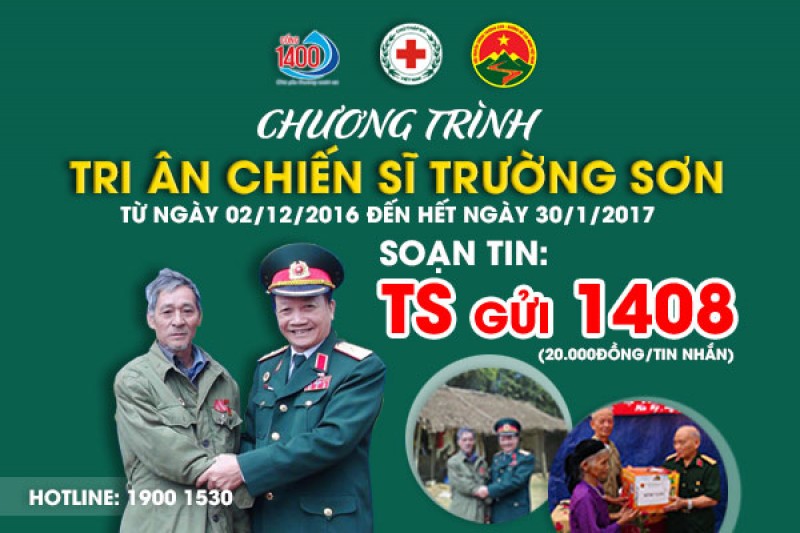 khoi dong nhan tin ung ho tri an chien si truong son