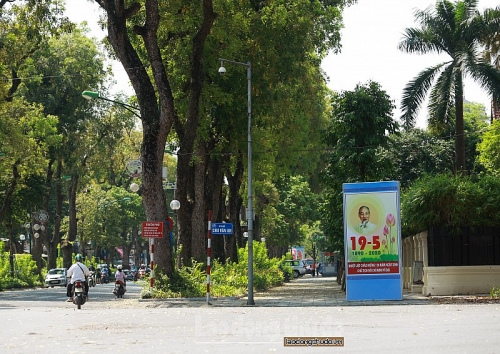 ha noi ruc ro co hoa chao mung ky niem 130 nam ngay sinh chu tich ho chi minh