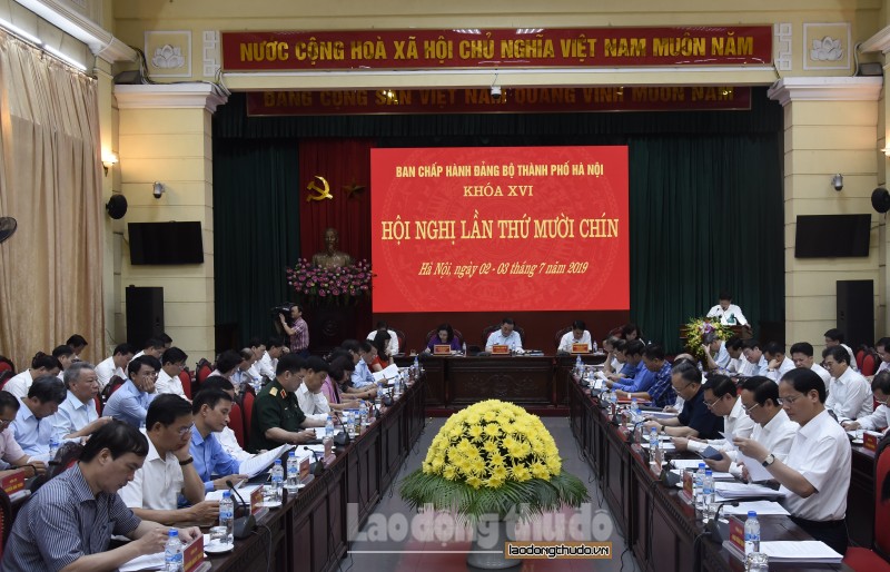 khai mac hoi nghi lan thu muoi chin ban chap hanh dang bo thanh pho ha noi