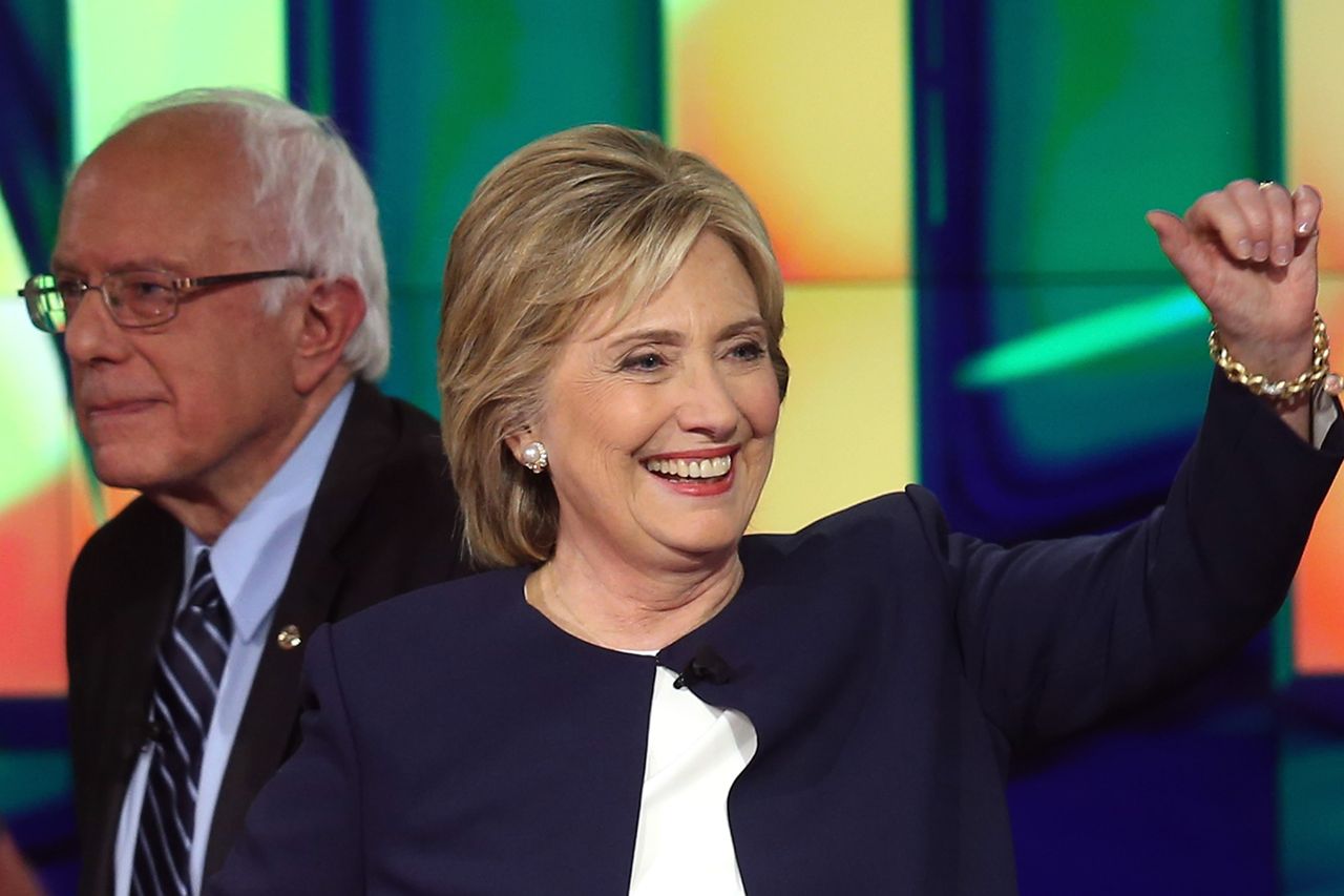 Bà Clinton đã có được chiến thắng quan trọng trước đối thủ Sanders. (Ảnh: Getty)