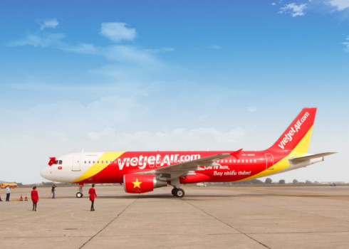 may bay vietjet bi chim va vao dong co phai dung hoat dong