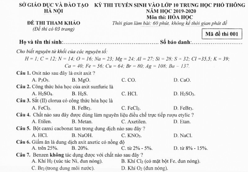 de thi tham khao vao lop 10 thpt nam hoc 2019 2020 de thi se vua suc hoc sinh