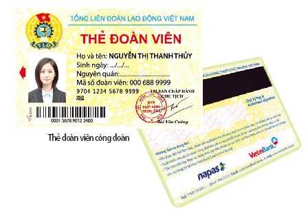 Mẫu Thẻ đoàn viên công đoàn của Tổng LĐLĐ Việt Nam