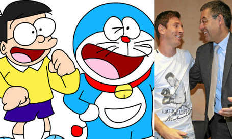 Bartomeu ví mình như Nobita còn Messi là Doraemon