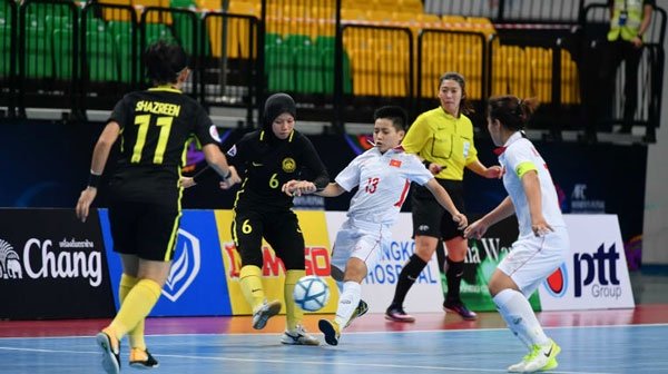 viet nam gap indonesia o tu ket giai futsal nu chau a