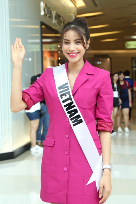 Hoa hậu Phạm Hương nhận được sự yêu mến từ fan Thái Lan