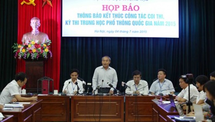 Bộ GD&ĐT: Họp báo sau kỳ thi THPT Quốc gia 2015