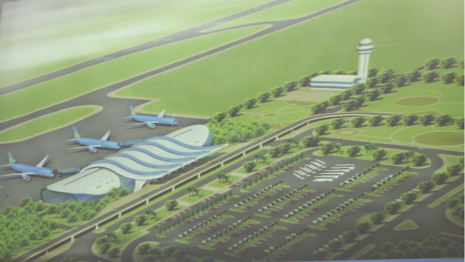   Phối cảnh Dự án Đầu tư xây dựng Cảng hàng không Quảng Ninh