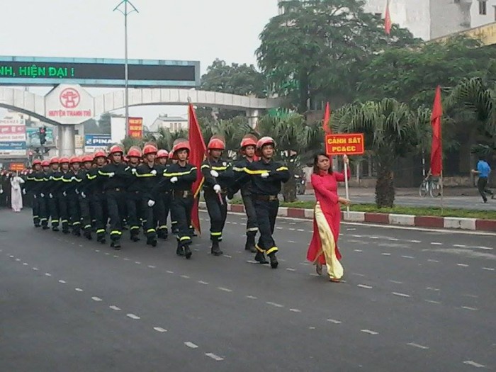 Huyện Thanh Trì tổ chức Hội thao nghiệp vụ kỹ thuật chữa cháy