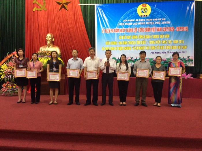 LĐLĐ huyện Phú Xuyên tổ chức Kỷ niệm 86 năm ngày thành lập Công đoàn Việt Nam