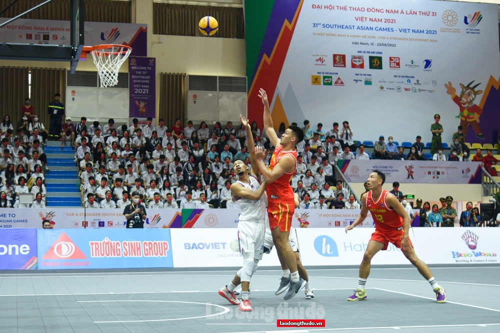 SEA Games 31: Trận đầu ra quân môn Bóng rổ, đội tuyển nam Việt Nam giành chiến thắng