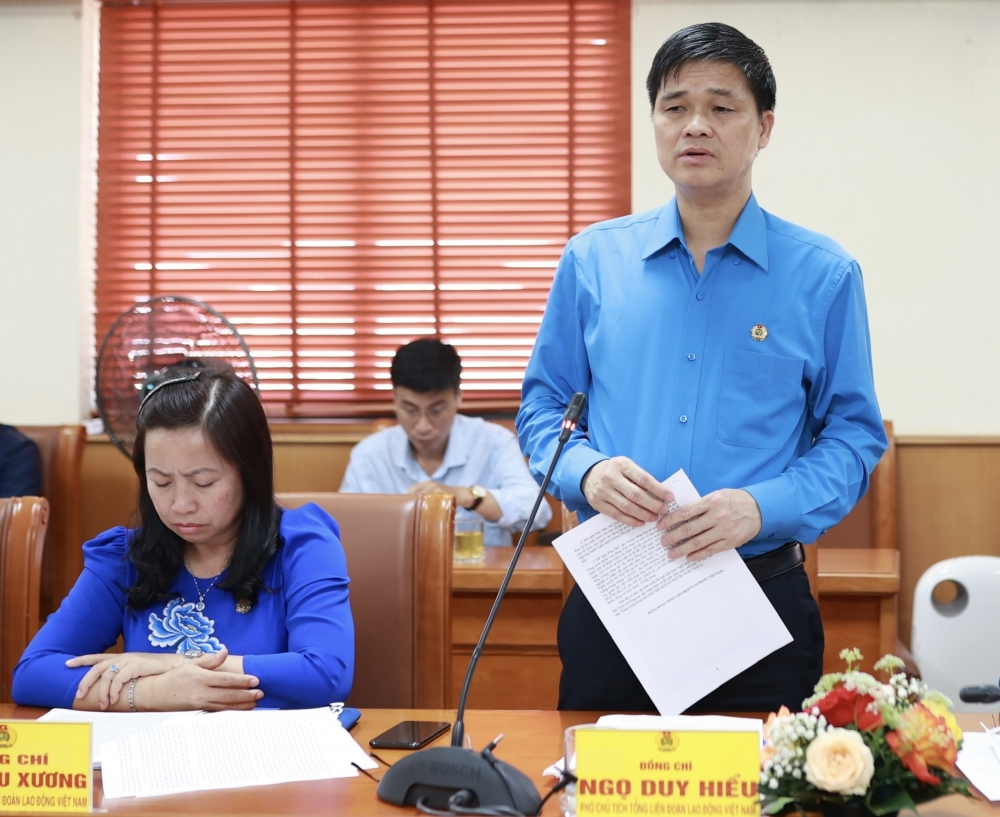 Ban Dân vận Trung ương làm việc với Đảng đoàn Tổng LĐLĐ Việt Nam về triển khai thực hiện Nghị quyết số 02-NQ/TW