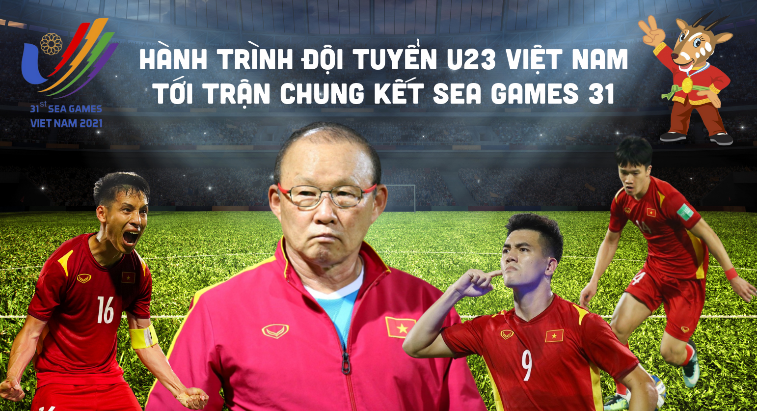 [Infographics]: Hành trình đội tuyển U23 Việt Nam tới trận chung kết SEA Games 31