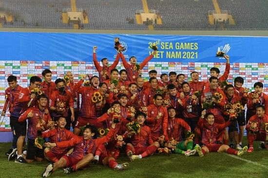 7 cầu thủ của CLB bóng đá Hà Nội trong đội hình U23 Việt Nam giành vàng tại SEA Games 31