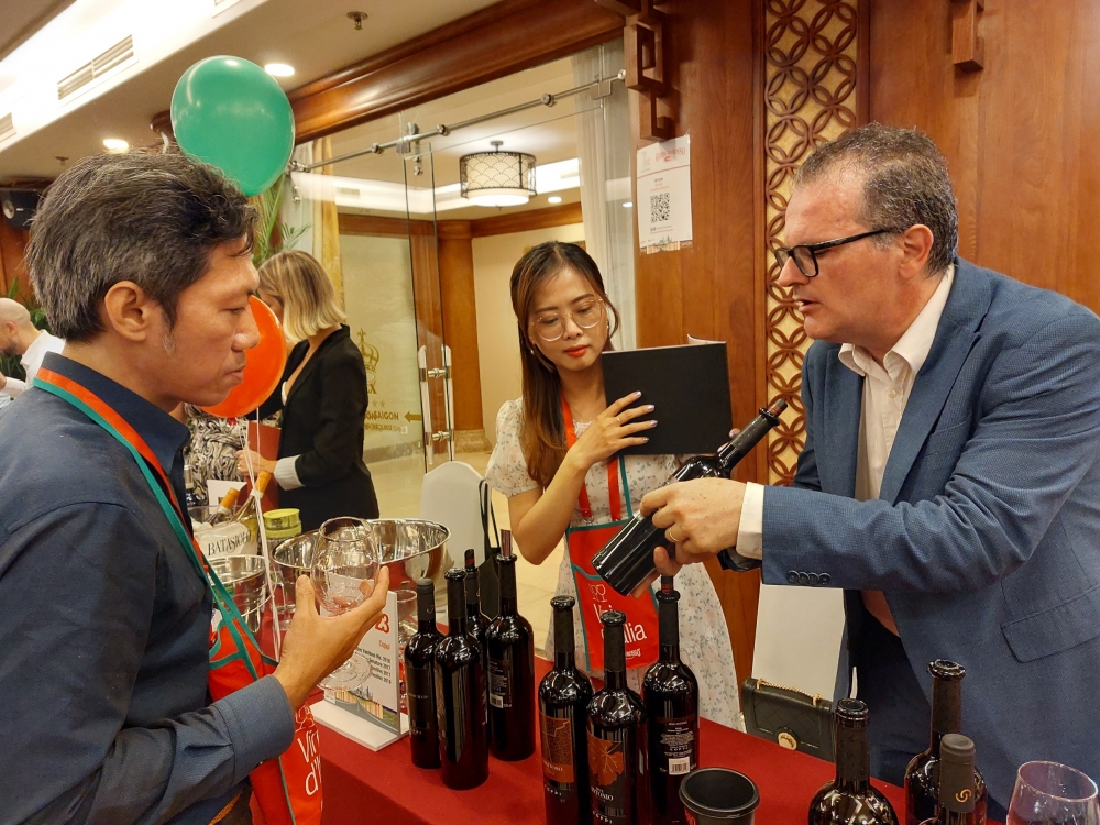 Lễ hội rượu vang Italia lần đầu tiên tổ chức tại TP.HCM