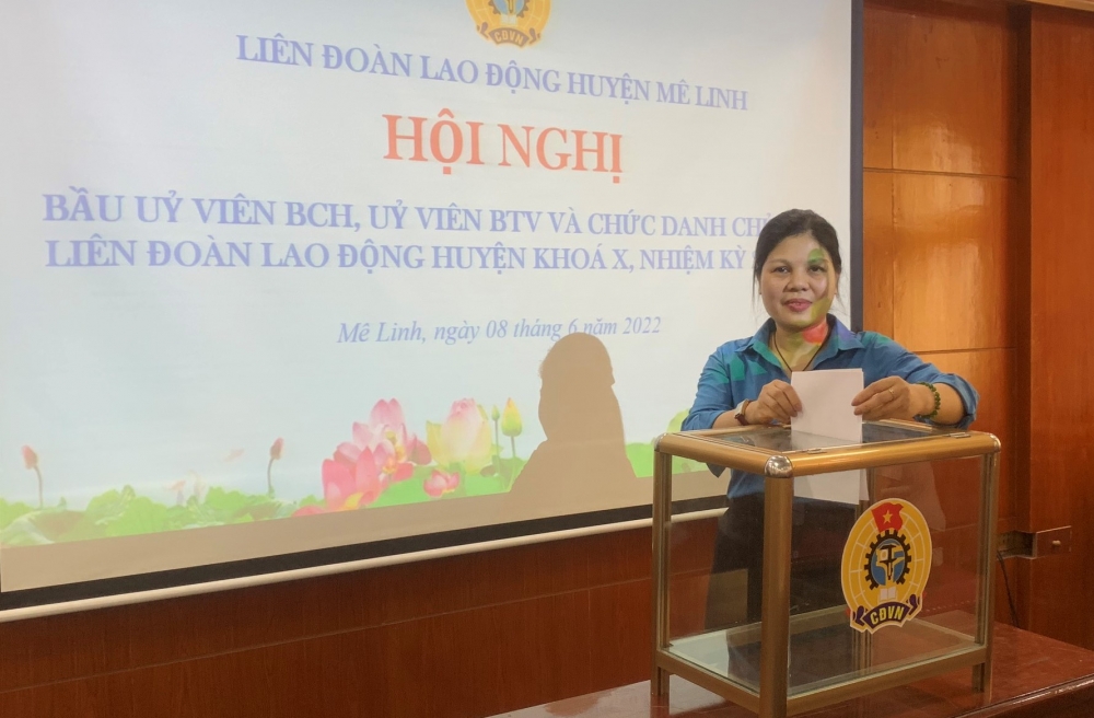 Liên đoàn Lao động huyện Mê Linh có tân Chủ tịch