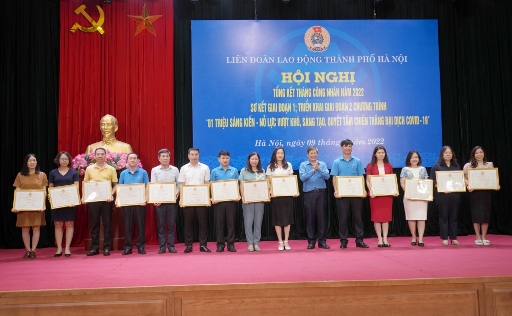 Liên đoàn Lao động thành phố Hà Nội tổng kết “Tháng Công nhân” năm 2022
