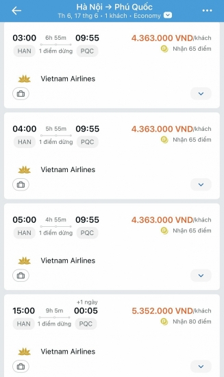 Giá vé máy bay đang “nóng” dần