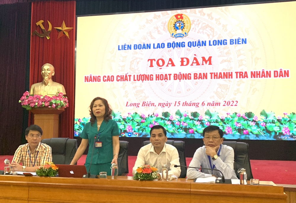 LĐLĐ quận Long Biên: Tọa đàm nâng cao chất lượng hoạt động của Ban Thanh tra nhân dân