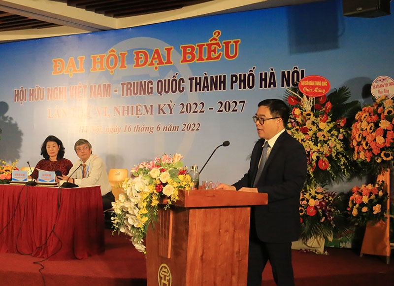Ông Đỗ Đình Hồng làm Chủ tịch Hội Hữu nghị Việt Nam - Trung Quốc thành phố Hà Nội