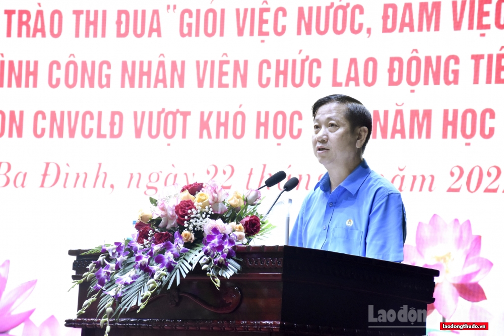 Liên đoàn Lao động quận Ba Đình: Biểu dương gia đình công nhân, viên chức, lao động tiêu biểu năm 2022