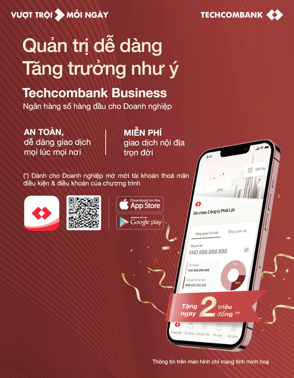 Techcombank: Chính thức ra mắt ngân hàng số dành cho doanh nghiệp
