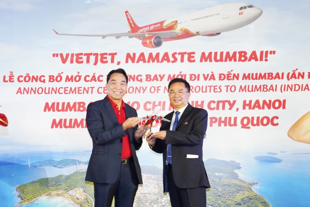 Vietjet mở đường bay Tp.Hồ Chí Minh/Hà Nội - Mumbai cùng các đường bay giữa Việt Nam - Ấn Độ