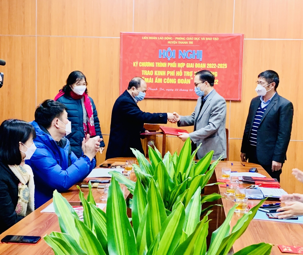 Liên đoàn Lao động huyện Thanh Trì hoàn thiện nhiều chỉ tiêu trong 6 tháng đầu năm