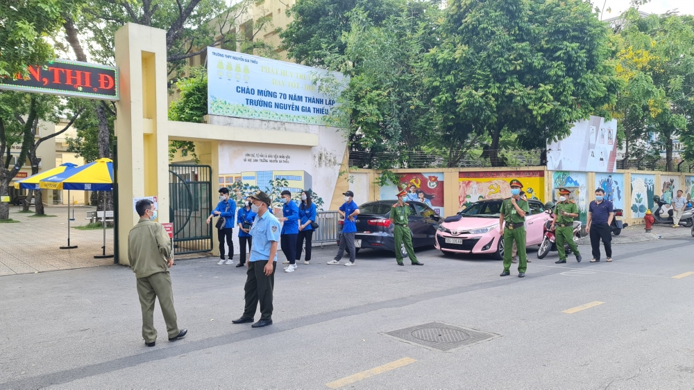 Quận Long Biên: Đảm bảo an ninh, an toàn tại các điểm thi
