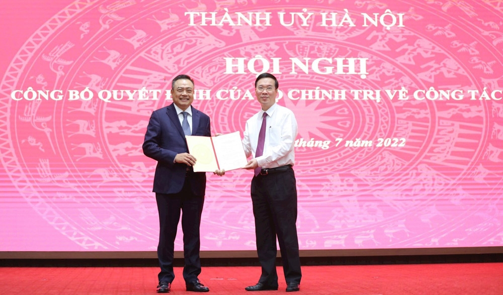 Đồng chí Trần Sỹ Thanh được Bộ Chính trị  phân công giữ chức Phó Bí thư Thành ủy Hà Nội