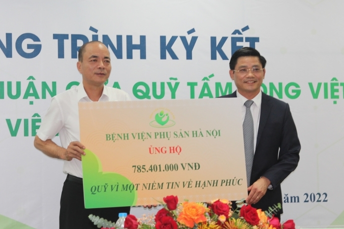 Bệnh viện Phụ Sản Hà Nội và Quỹ Tấm lòng Việt ký kết dự án "Vì một niềm tin về hạnh phúc"
