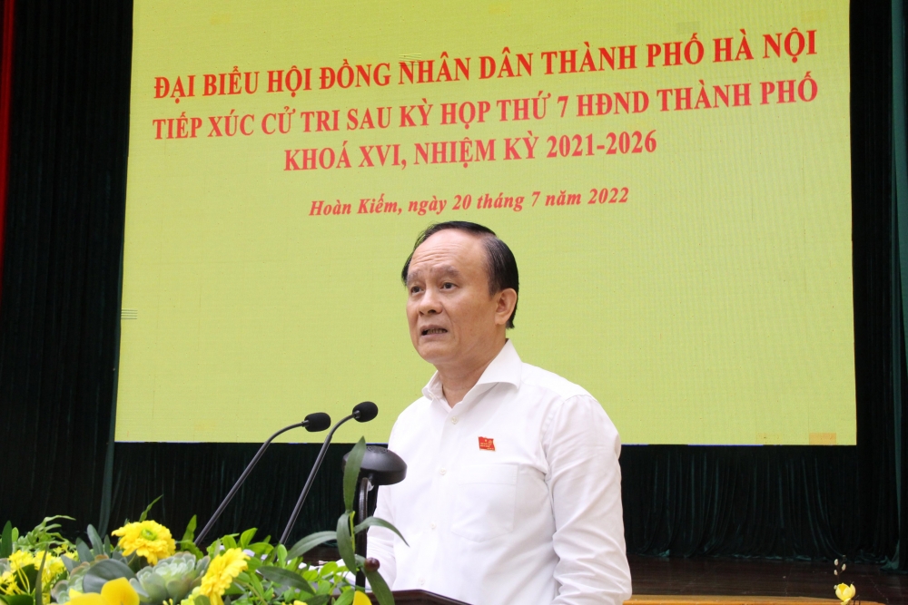 Cử tri quận Hoàn Kiếm đồng tình cao với nghị quyết di dời cơ sở ô nhiễm môi trường ra khỏi nội đô