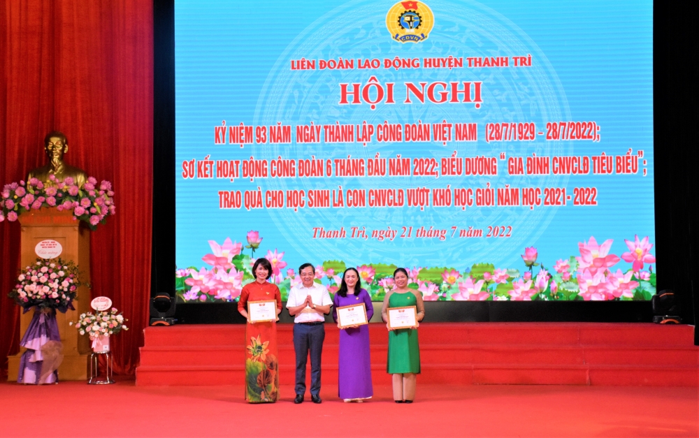 Liên đoàn Lao động huyện Thanh Trì: Kỷ niệm 93 năm ngày thành lập Công đoàn Việt Nam