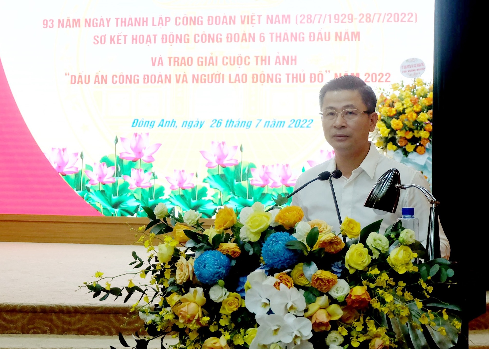 LĐLĐ huyện Đông Anh tổ chức kỷ niệm 93 năm ngày thành lập Công đoàn Việt Nam và sơ kết hoạt động 6 tháng đầu năm 2022