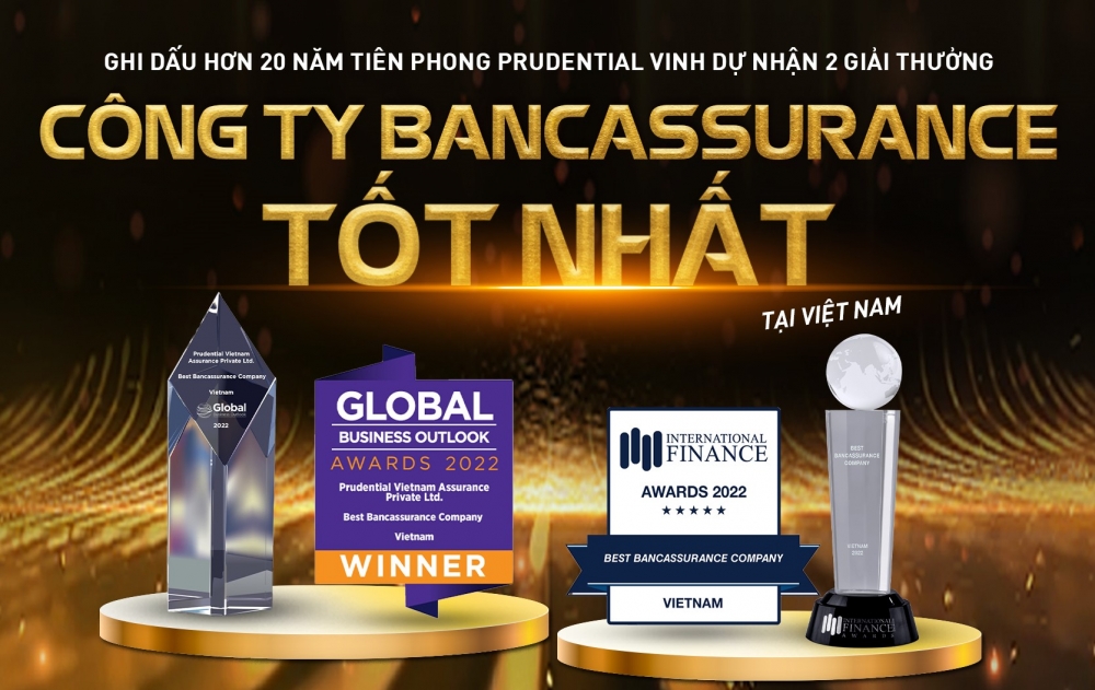 Prudential Việt Nam đón nhận 2 giải thưởng uy tín cho kênh phân phối qua hợp tác Ngân hàng