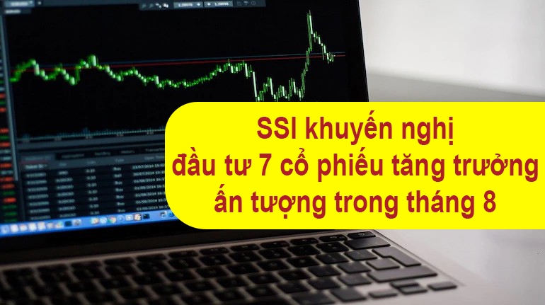 SSI khuyến nghị đầu tư 7 cổ phiếu tăng trưởng ấn tượng tháng 8