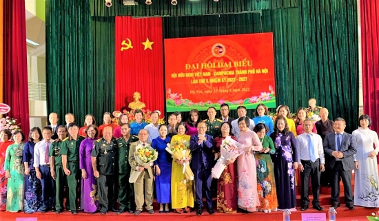 Bà Lê Kim Anh tái đắc cử Chủ tịch Hội Hữu nghị Việt Nam - Campuchia thành phố Hà Nội