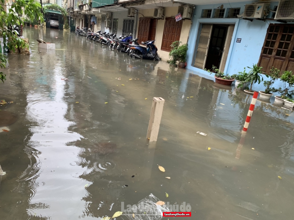 Phường Bạch Đằng, quận Hai Bà Trưng: Nhiều hộ dân chịu cảnh "hễ mưa là ngập"