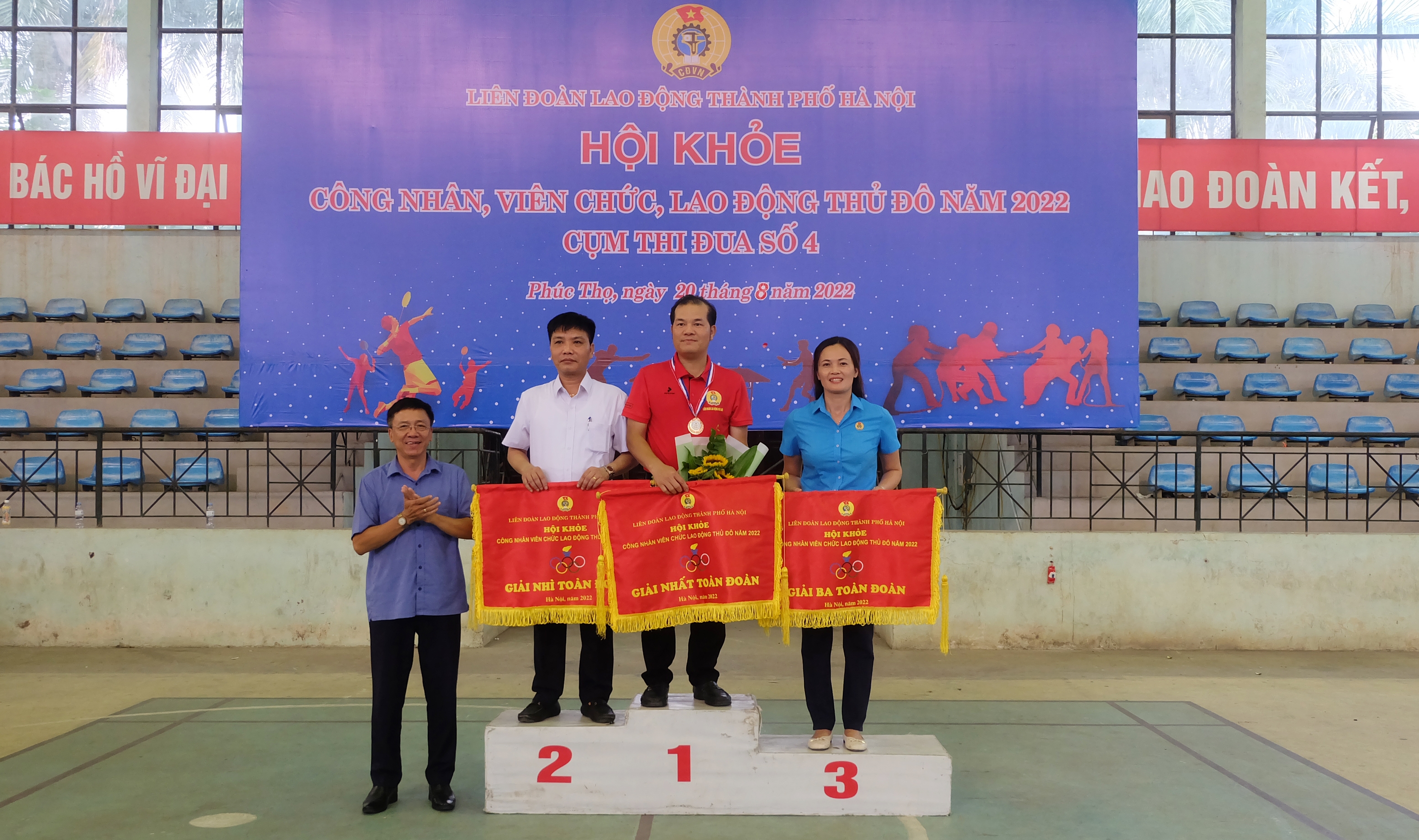 Sôi nổi Hội khỏe công nhân, viên chức, lao động tại Cụm thi đua số 4 LĐLĐ thành phố Hà Nội