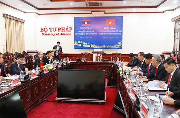 Tăng cường hợp tác pháp luật và tư pháp giữa hai Bộ Tư pháp Việt Nam và Lào