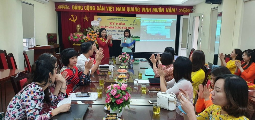 Công đoàn Trường Tiểu học Khương Thượng thiết thực chăm lo đời sống cán bộ, giáo viên, người lao động