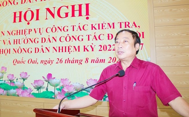 Hội Nông dân huyện Quốc Oai tập huấn nghiệp vụ công tác Hội năm 2022