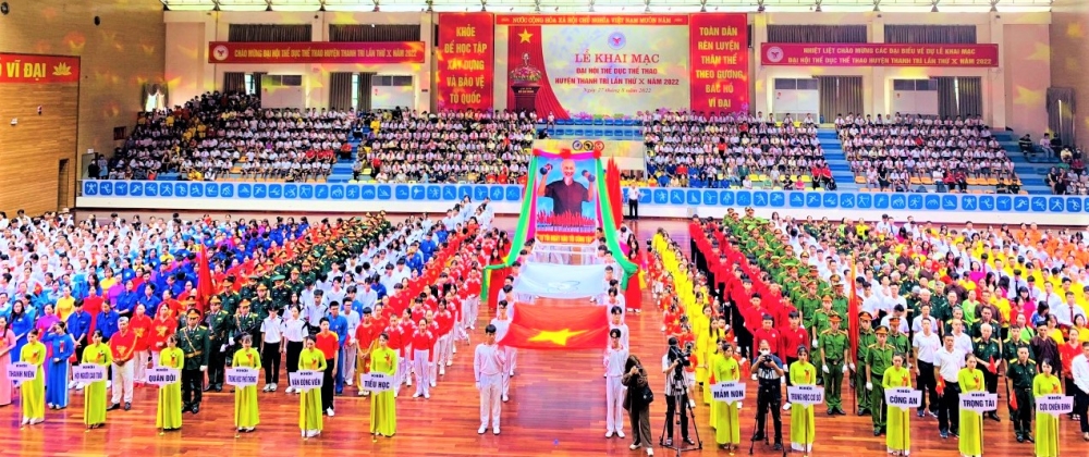 Khai mạc Đại hội Thể dục thể thao lần thứ X huyện Thanh Trì