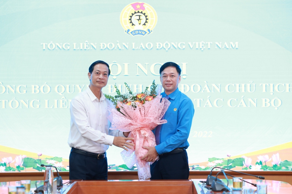Bổ nhiệm đồng chí Tống Văn Băng làm Trưởng Ban Tổ chức Tổng Liên đoàn Lao động Việt Nam