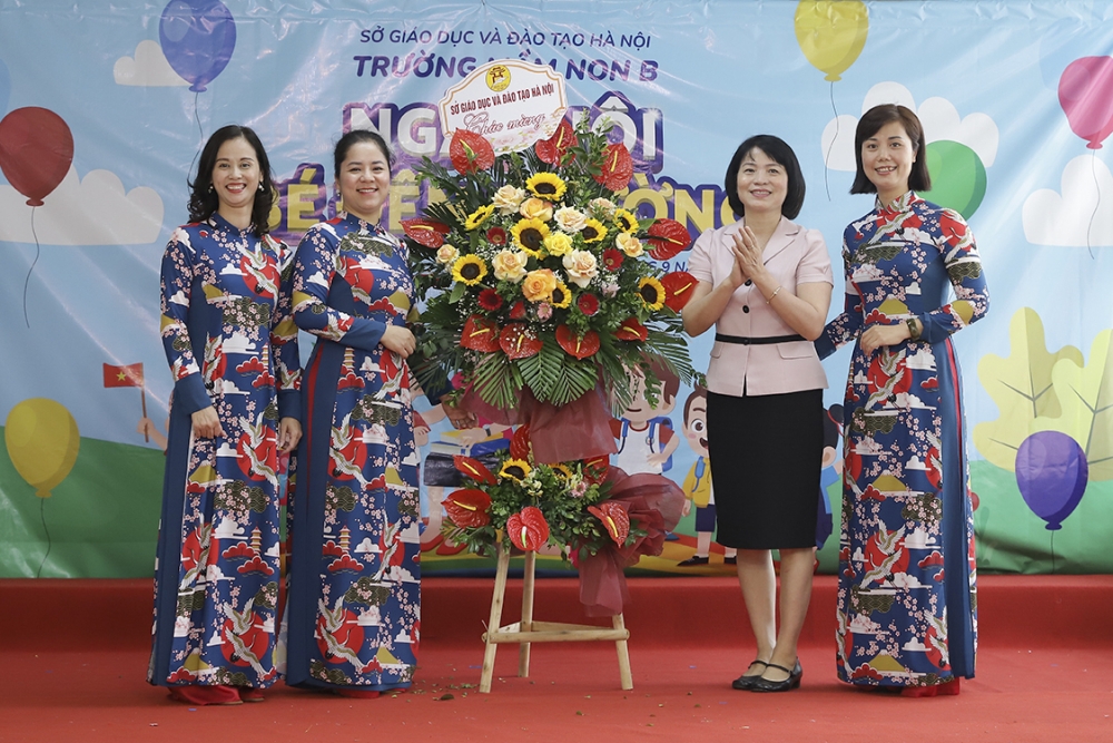 Tưng bừng “Ngày hội bé đến trường” ở Trường Mầm non B Hà Nội